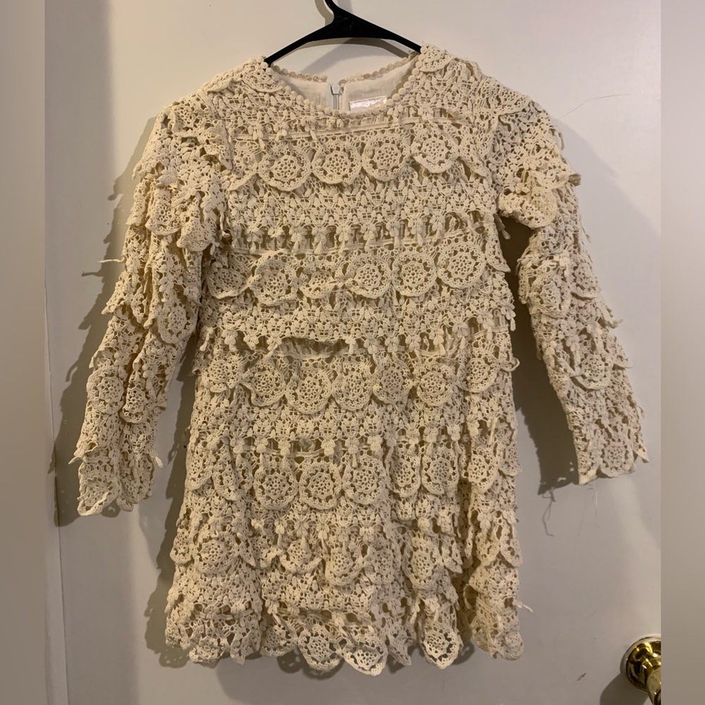 Girl’s crochet dress. Clean. Pet/ smoke free home.